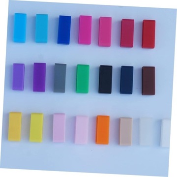 Набор из 12 петель для ремня разного цвета + 2 наклейки.