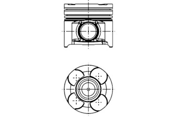 KOLBENSCHMIDT PÍST 82 STD ALFA ROMEO 147 156 159 166 GT CADILLAC BLS