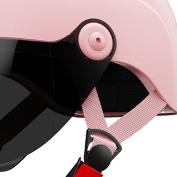Мотоциклетный шлем Винтажный шлем для взрослых, розовый