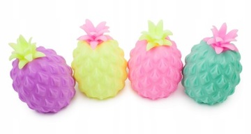 ANANAS GNIOTEK MIĘKKI ANTYSTRESOWY KULKI KOLORY