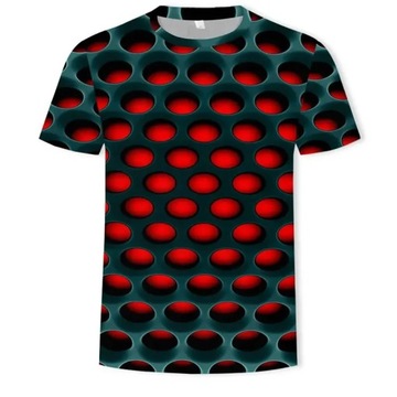 MĘSKA KOSZULKA T-SHIRT Z NADRUKIEM 3D iluzja M