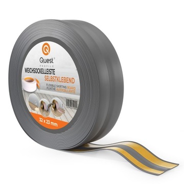 Listwa przypodłogowa samoprzylepna PCV 32x23 Grafit 5m