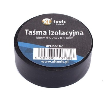 TAŚMA IZOLACYJNA PCV 18MM x 6.2M CZARNA