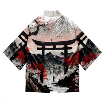 ЯПОНСКОЕ КИМОНО ХАОРИ САМУРАЙ ДАЙВА ТОРИИ СИНТО ФУСИМИ ИНАРИ ТАЙША 3