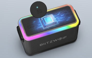 BLITZWOLF ПОРТАТИВНЫЙ БЕСПРОВОДНОЙ ДИНАМИК BLUETOOTH AUX КАРАОКЕ RGB IPX5