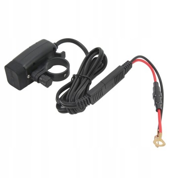Motocyklowa ładowarka USB Dual Square Phone