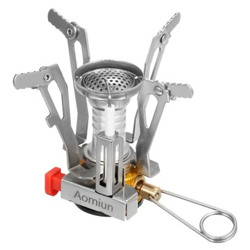 Мини-газовая плита Aomiun для кемпинга, походная печь