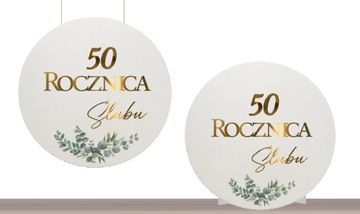 Набор украшений для баннерной доски KOŁO XL к 50-летию свадьбы