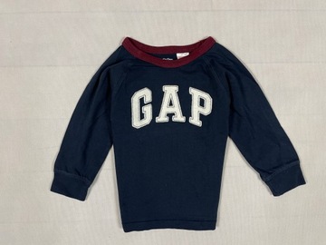 GAPKids Longsleeve Dziecięcy Granatowy Logo Klasyk Unikat 2Y 3Y