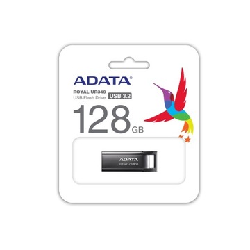 Флеш-накопитель Adata UR340 128 ГБ USB 3.2 черный