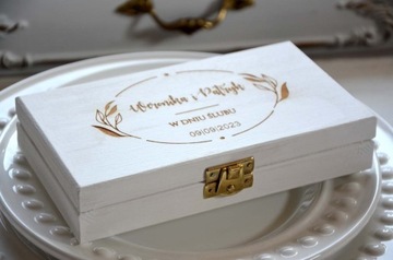 Коробка-конверт для денег с именами, свадебный подарок для жениха и невесты