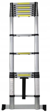 ЛЕСТНИЦА ТЕЛЕСКОПИЧЕСКАЯ 3,8 м + стабилизатор, крышка