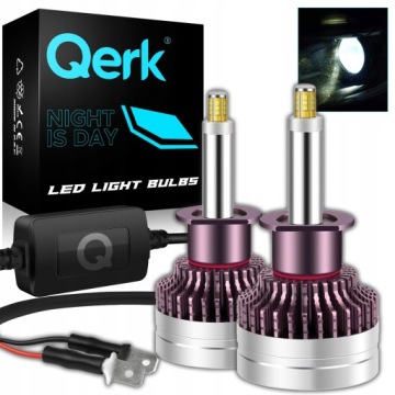 Led žárovky H1 Qerk Q9 360° 2x Více Světla Canbus Studená Bílá 6500k 2ks