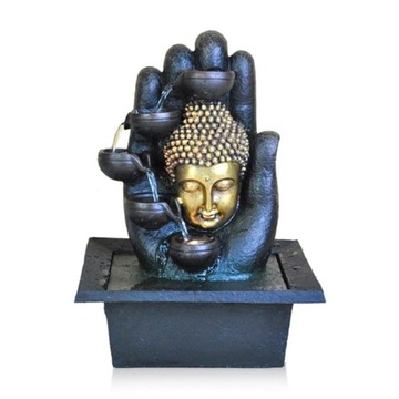Fontanna ogrodowa LED Budda do ogrodu domu 40x30cm