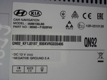 KIA Sportage IV 2018 дисплей навигационной магнитолы 96560F1920FHV