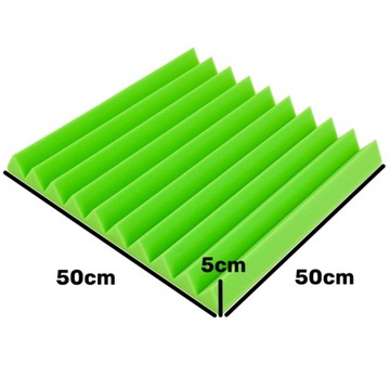 Акустическая ПАНЕЛЬ Демпфирующий поглотитель WALL WEDGE акустическая зеленая комната