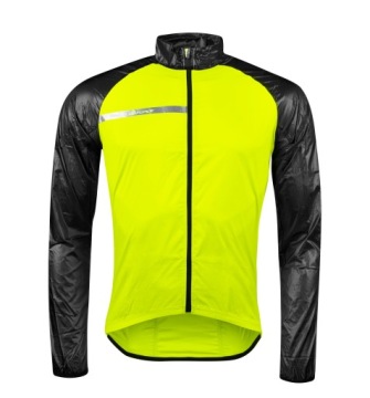Велосипедная куртка FORCE WindPro FLUO желтая - XL