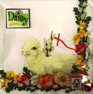 Wielkanocne Serwetki Firma Daisy 33x33/20 szt wzór 248