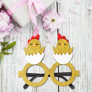 Пасхальные очки Креативные очки для животных Костюмные аксессуары Вечеринка Красный цыпленок