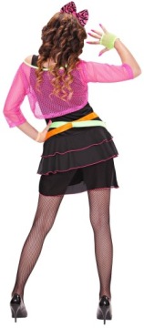 Костюмированный наряд Неоновая дискотека ДЕВУШКА Вечеринка Карнавал 80-х годов, выпускной, L