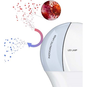 АНТИБАКТЕРИАЛЬНАЯ светодиодная лампа E27 8,5 Вт OSRAM 4000K