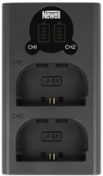 Зарядное устройство для ЖК-дисплея + 2 аккумулятора Newell LP-E6 для Canon