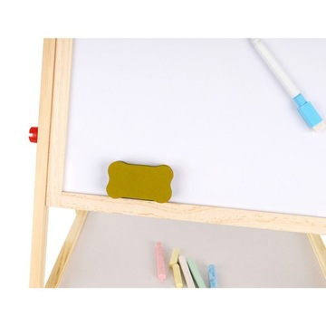 Магнитная доска для мела, двухсторонняя, деревянная, 6 в 1, для сухого стирания