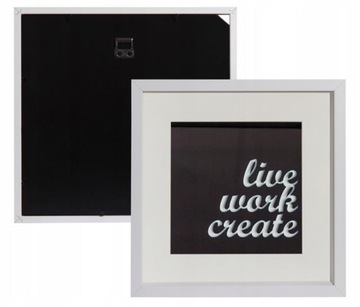 Рамка BOX белая 3D глубиной 30х30 см для фотографий ART