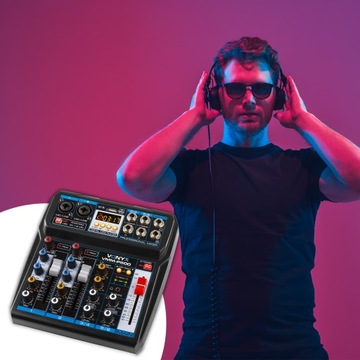 4-канальный микшер Vonyx VMM-P500 с Bluetooth DSP и MP3-плеером