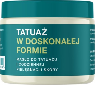 Krem MASŁO do pielęgnacji TATUAŻU 200ml NEBA 100% | WEGAŃSKIE TATTOO BUTTER