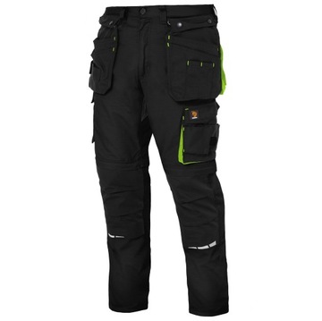 РАБОЧИЕ БРЮКИ Strong ZEUS 2в1, СОЕДИНЯЮЩИЕ НОГИ, Светоотражающие