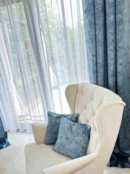 Материал Ткань для штор Синий Синий Золотой Серебряный Бархат 280 см