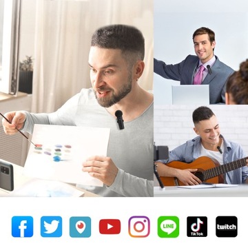 FIFINE M8 2,4 ГГц, ДВА БЕСПРОВОДНЫХ МИКРОФОНА, МИКРОПОРТЫ ДЛЯ ТЕЛЕФОНА С КАМЕРОЙ