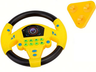РУЛЕВОЕ КОЛЕСО С ПРИСОСКОЙ ДЛЯ ДЕТЕЙ, ИНТЕРАКТИВНЫЙ СИМУЛЯТОР ВОждения, ФАРЫ