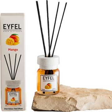 EYFEL ODŚWIEŻACZ POWIETRZA PATYCZKI ZAPACHOWE MANGO DYFUZOR 120ML