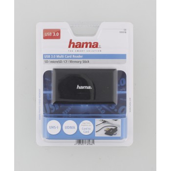 HAMA MULTI USB 3.0 SD/ microSD/ CF/MS ЧЕРНЫЙ