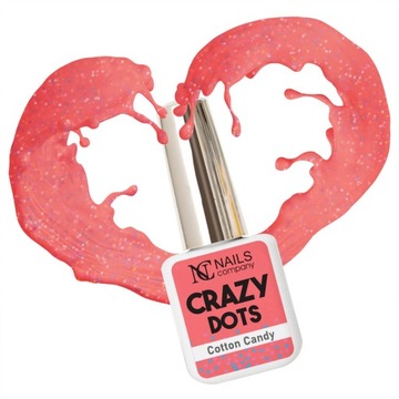LAKIER HYBRYDOWY CRAZY DOTS COTTON CANDY NC 6ml
