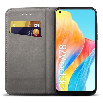 Флип-кейс для OPPO A78 4G I SMART MAGNET CASE + СТЕКЛО