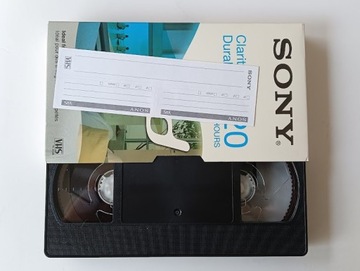 КАССЕТА VHS SONY 120 НОВАЯ + БЕСПЛАТНО