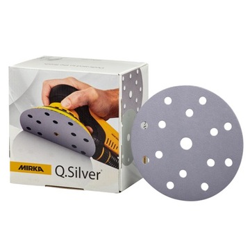 MIRKA QSILVER PAPIER ŚCIERNY KRĄŻEK 150mm P220 x50