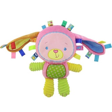 PRZYTULANKA XL PISZCZĄCA KRÓLIŚ ŁAKOMIŚ FUNIKIDS 24x35cm METKI OGROMNE USZY
