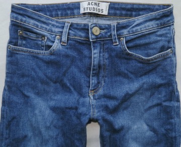 Acne studios spodnie jeansy niebieskie