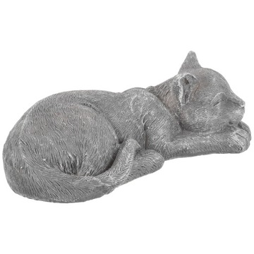 СТАТУЯ ПАМЯТИ ЖИВОТНОГО СПЯЩИЙ КОШКА НА УЛИЦЕ