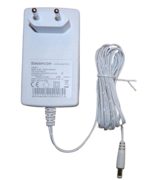 ZASILACZ SAGEMCOM 12V 2A 24W WTYK 5,5x 2,1 mm BIAŁY MSA-C2000CS12.0-24U-DE