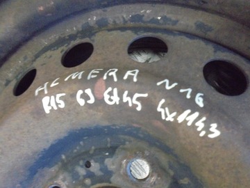 DISK 15” OCELOVÝ NISSAN ALMERA N16