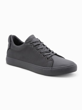 Buty męskie sneakersy BASIC z łączonych materiałów szare V5 OM-FOCS-0105 45