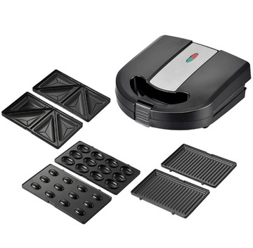OPIEKACZ TOSTER 3w1 GRILL PANINI 1000W SANDWICH OPIEKACZ DO ORZESZKÓW
