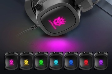 ИГРОВЫЕ НАУШНИКИ USB-МИКРОФОН RGB ПОДСВЕТКА