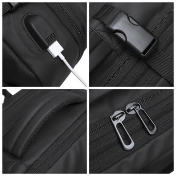 РАСШИРЯЕМАЯ ВМЕСТИМОСТЬ РУЧНОЙ БАГАЖИ РЮКЗАКА С USB-ПОРТОМ