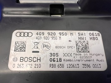 AUDI A6 C7 4G ALLROAD 3.0 TDI PŘÍSTROJOVÁ DESKA BUDÍKY 4G9920950M ACC NIGHT VISION